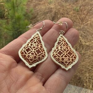 Kendra Scott Adair Gold Filigree Drop Earrings for Women